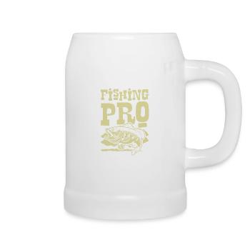 Pro de la pêche - Chope en céramique - blanc - Droite