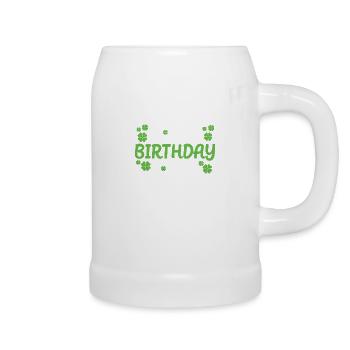 Born St Patrick’s Day Irish Shamrock Tout le meilleur - Chope en céramique - blanc - Droite