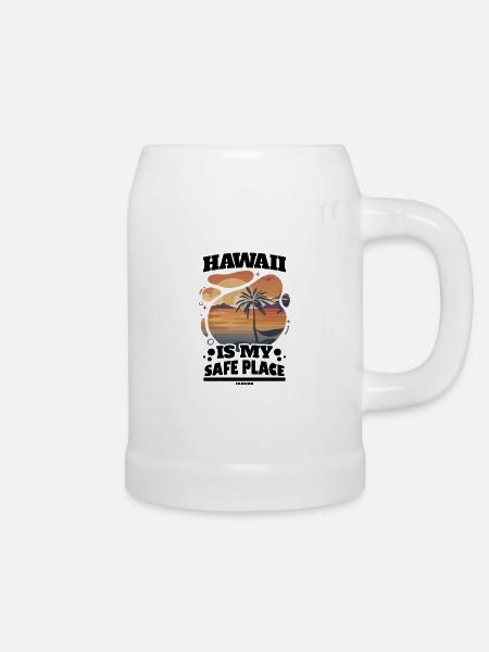 Hawaii - Bierkrug - Weiß