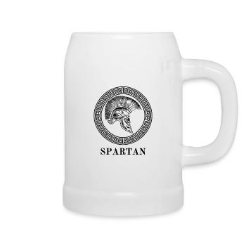 Spartan - Bierkrug - Weiß - Rechts