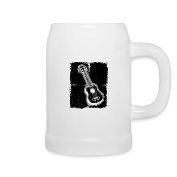 Ukulele Ukulele-Spieler Ukulelist - Bierkrug - Weiß - Rechts