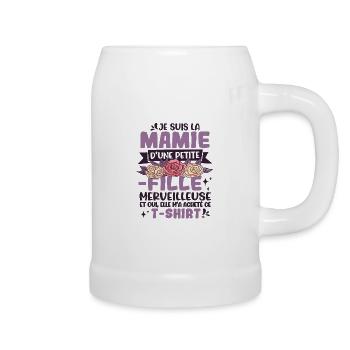Mamie D'Une Petite-Fille Merveilleuse - Chope en céramique - blanc - Droite