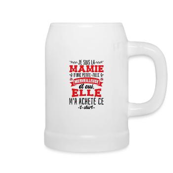 Mamie D'Une Petite-Fille Merveilleuse - Chope en céramique - blanc - Droite