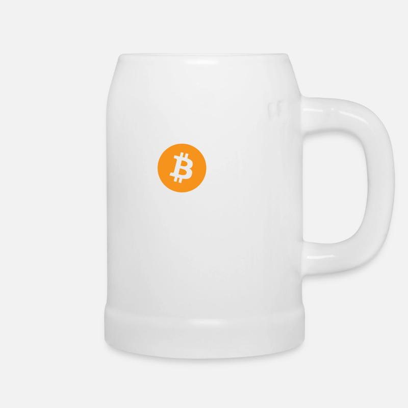 Taureau Bitcoin - Chope en céramique - blanc