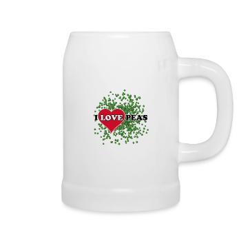 I Love Peas - Beer Mug - white - Right