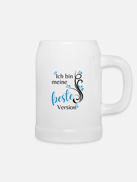 Ich bin meine beste Version - Bierkrug - Weiß
