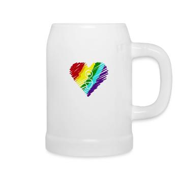 Life Matters Don't Let Your Story End Stress - Beer Mug - white - Right