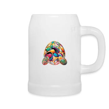 An Abstract Interpretation Of Awesome Easter Eggs - Beer Mug - white - Right