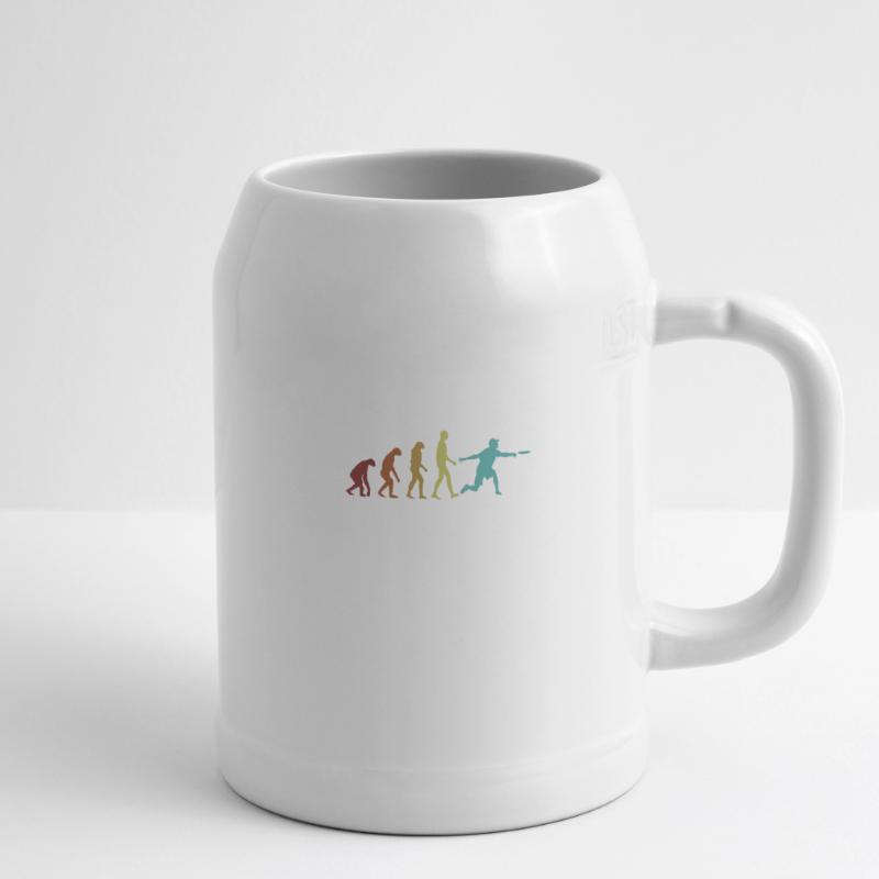 Disc Golf Evolution Basket Disc Golfer Beer Mug