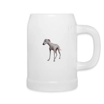 Greyhound Hund - Bierkrug - Weiß - Rechts