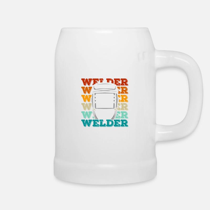 Schweißer Schweißer Schweißer - Bierkrug - Weiß