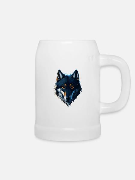 WOLF DESIGN - Bierkrug - Weiß