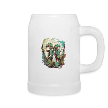 The little explorers - Beer Mug - white - Right