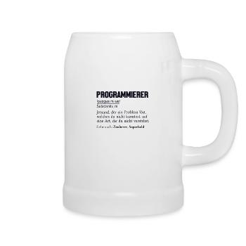 Programmierer Definition Developer Coder - Bierkrug - Weiß - Rechts
