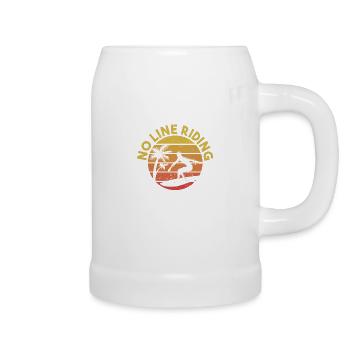 Pas de ligne Wakesurf Wake Surf Wakesurf Ride - Chope en céramique - blanc - Droite