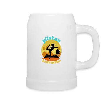 Pilates Instructor - Beer Mug - white - Right
