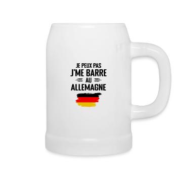 I can't I bar in Germany - Beer Mug - white - Right