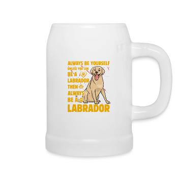 Labrador - Bierkrug - Weiß - Rechts