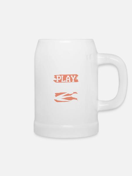 dart jungs - Bierkrug - Weiß