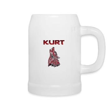 Wolf Kurt Bozkurt - Beer Mug - white - Right