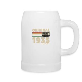 Vintage 1935 Geburtstagsgeschenk - Bierkrug - Weiß - Rechts