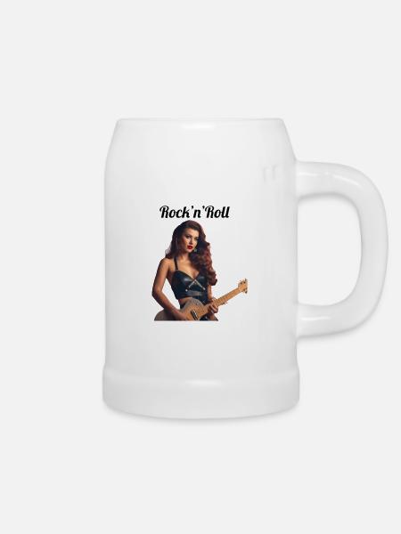 Pinup - Bierkrug - Weiß
