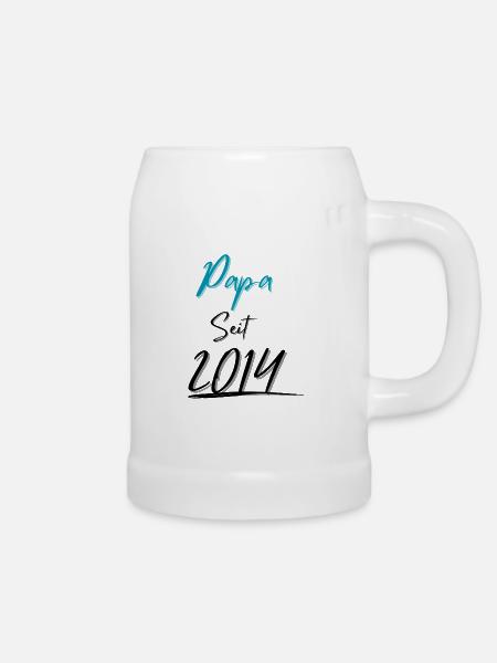 Papa seit 2014 - Bierkrug - Weiß