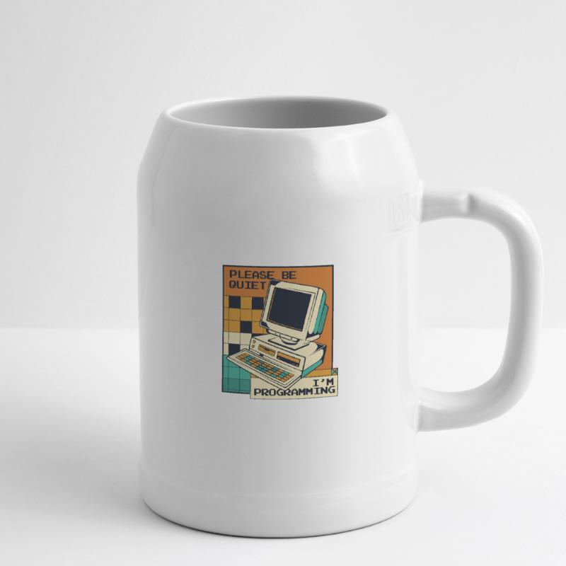 Please Be Quiet Software Engineer Developer Beer Mug