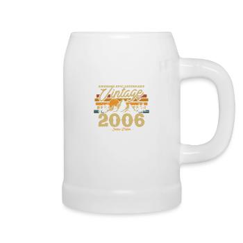 Vintage Geburtstagsgeschenk 2006 - Bierkrug - Weiß - Rechts