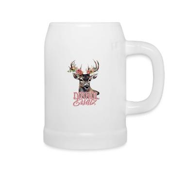 Dirndl Remplacement Cerf Cerf Bois Roses - Chope en céramique - blanc - Droite