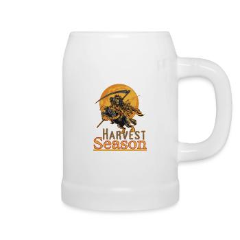 "Harvest Season", Süßigkeitenjagd zu Halloween - Bierkrug - Weiß - Rechts