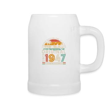 1947 Vintage Birthday - Beer Mug - white - Right