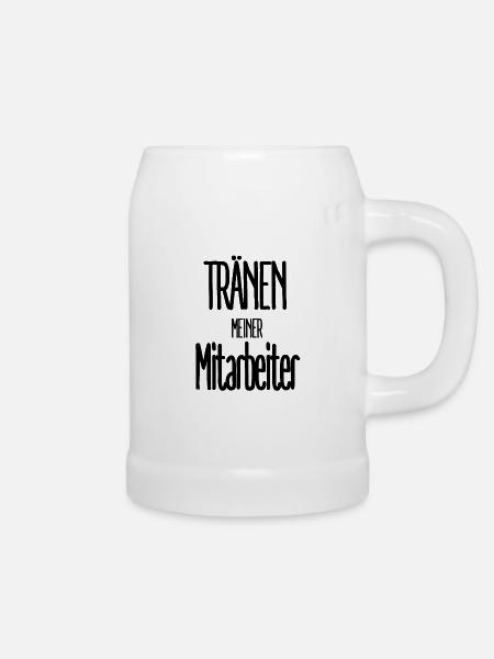 Tränen Meiner Mitarbeiter - Bierkrug - Weiß