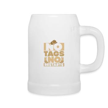 No Tags No Restarts Country Music Line Dance - Bierkrug - Weiß - Rechts