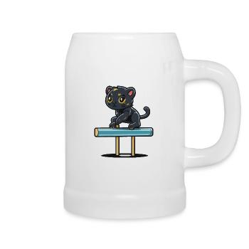 Équilibre des Panthers - Chope en céramique - blanc - Droite