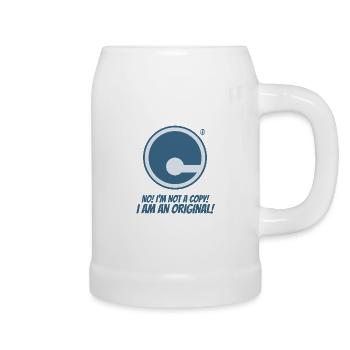 I'm not a copy, I'm an original - Beer Mug - white - Right