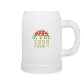 1959 - Vintage Birthday Joy - Beer Mug - white - Right