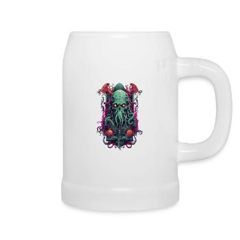Gothique Cthulhu démon Halloween monstre Design - Chope en céramique - blanc - Droite