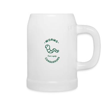 Kleine, mächtige Eroberer - Bierkrug - Weiß - Rechts