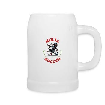 Football Ninja Sports athlétiques Arts martiaux - Chope en céramique - blanc - Droite