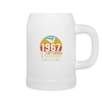 57th Birthday Vintage Retro 1967 - Beer Mug - white - Right
