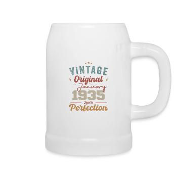 January 1935 Legend for 89 years - Beer Mug - white - Right