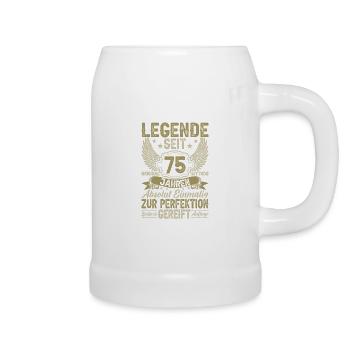 Legende seit 75 Jahren - Bierkrug - Weiß - Rechts