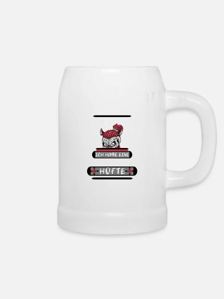 Neue Hüfte Operation - Bierkrug - Weiß