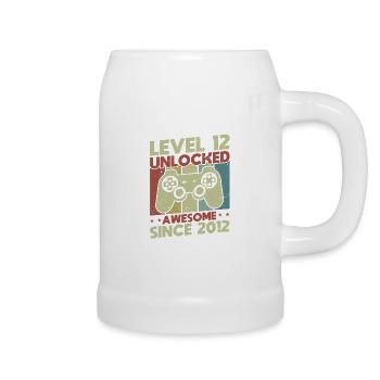 Level 12 Unlocked - Beer Mug - white - Right