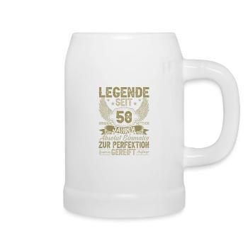 Legendär seit 58 Jahren - Bierkrug - Weiß - Rechts