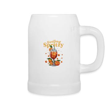 Feeling Spritzy Aperoliker Aperollin Spriz Sommer - Bierkrug - Weiß - Rechts