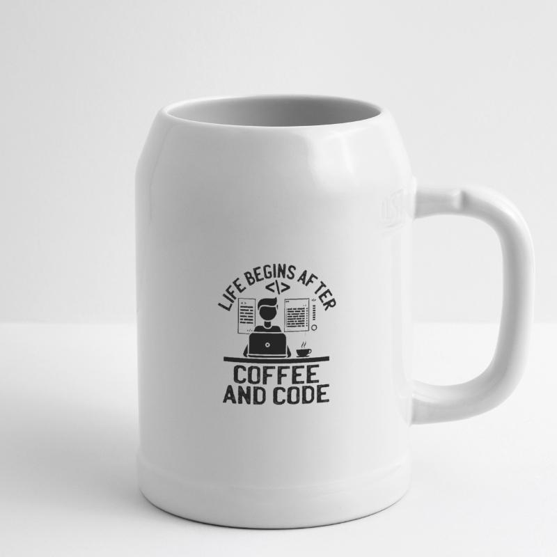 Coffee Coding Programmer Coder Developer Nerd Coff Beer Mug