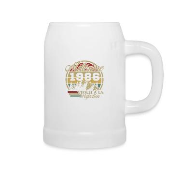 Vintage 1986, Vintage 1986 Birthday Gift - Beer Mug - white - Right