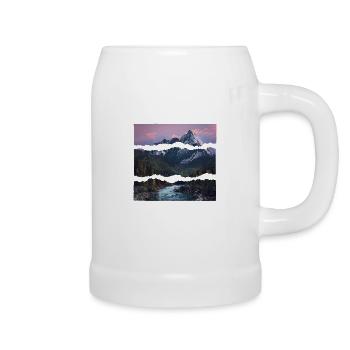 der berg ruft - Bierkrug - Weiß - Rechts